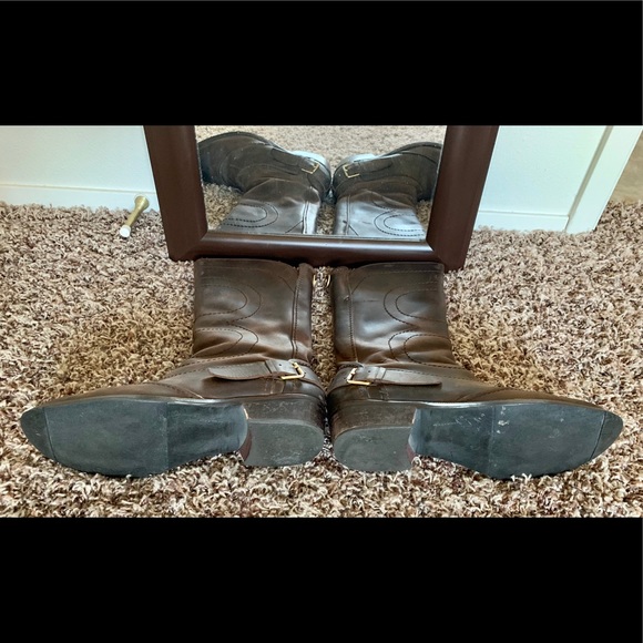 Women’s Brown Leather Fashion Boot - Picture 4 of 4